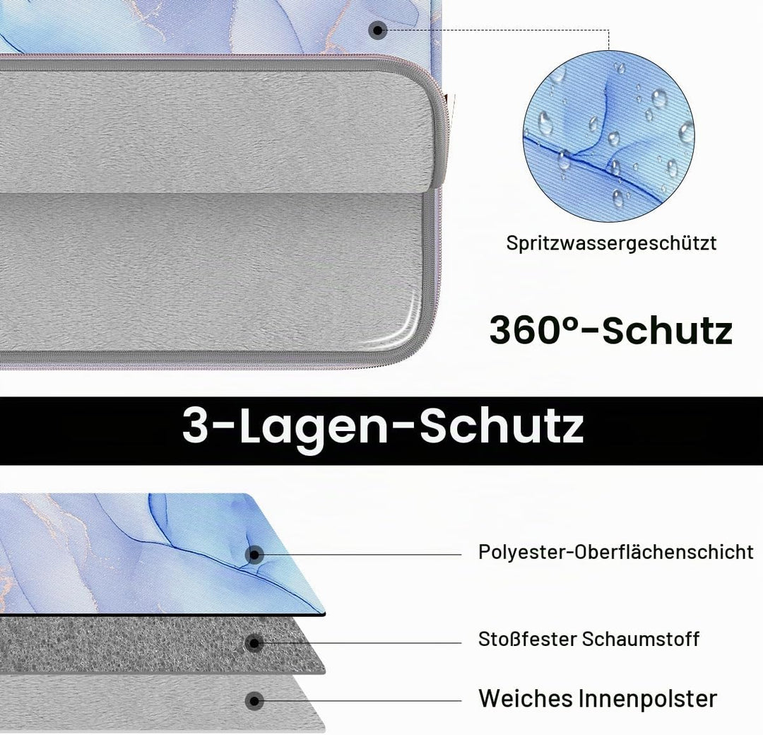 ARVOK 13 13,3 14 Zoll Laptoptasche Schutzhülle mit Klein Fall für MacBook Air/Pro 13/MacBook Pro 14,