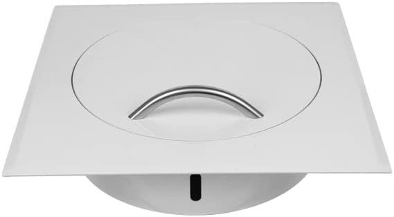 Wäscheschacht-Einwurftür Klappe Deckel STYLO SQUARE S (Weiss) Ø 250 mm