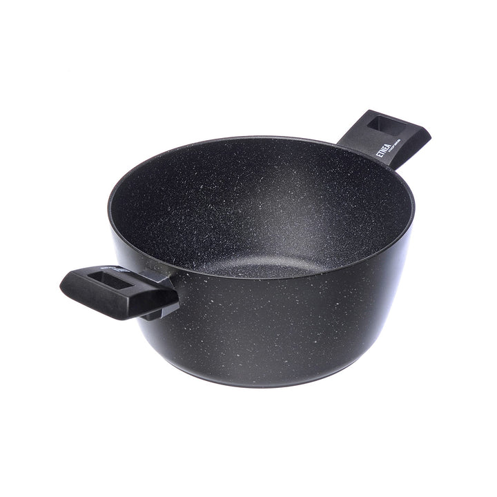 Moneta Etnea Kochtopf 24 cm, Aluminum, Schwarz Standard 24cm, Standard 24cm