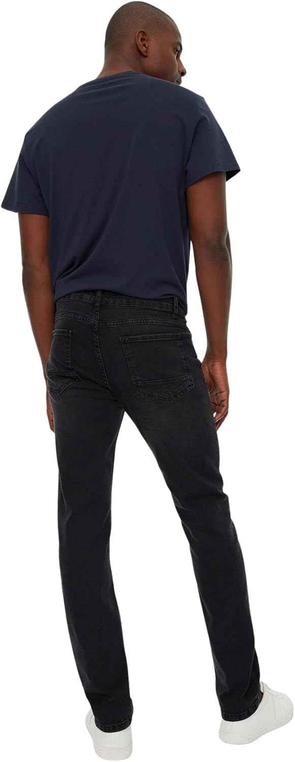TRENDYOL Herren Schwarze Männliche Dünne Neue Jeans 32 Schwarz, 32 Schwarz