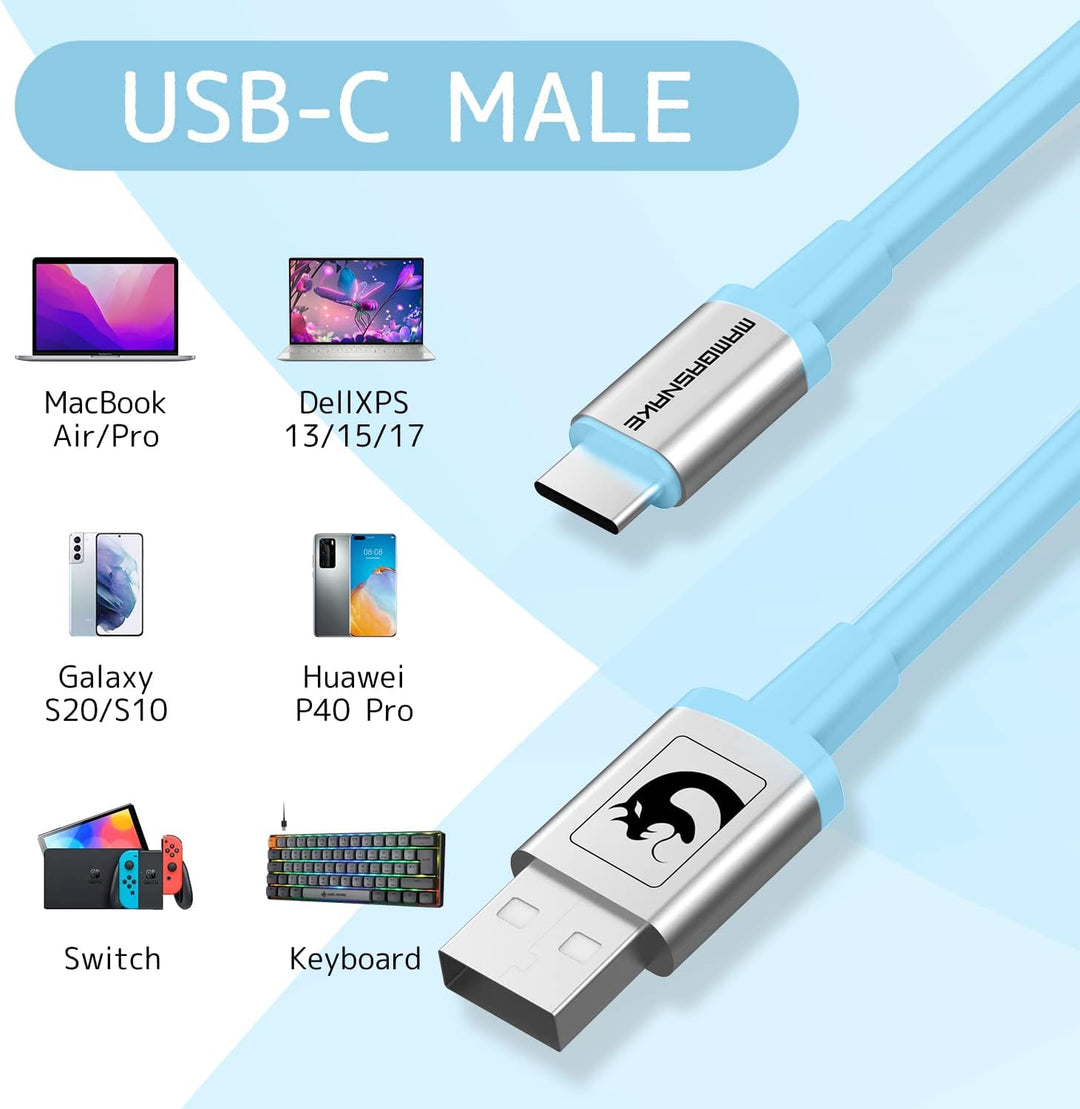 XINMENG X MAMBASNAKE C01 Spiral-Tastaturkabel, Typ-C auf USB-A HyperSpeed-Leitung mit 8KHz-Rücklaufr