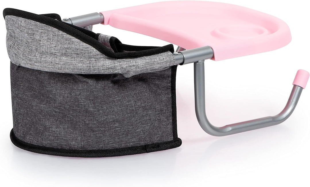 Bayer Design 65833AA Tischsitz für Puppen, Zubehör, grau Schmetterling, Jeans-Grey Butterfly, M pink