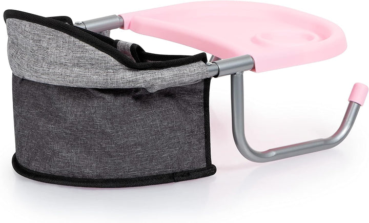 Bayer Design 65833AA Tischsitz für Puppen, Zubehör, grau Schmetterling, Jeans-Grey Butterfly, M pink