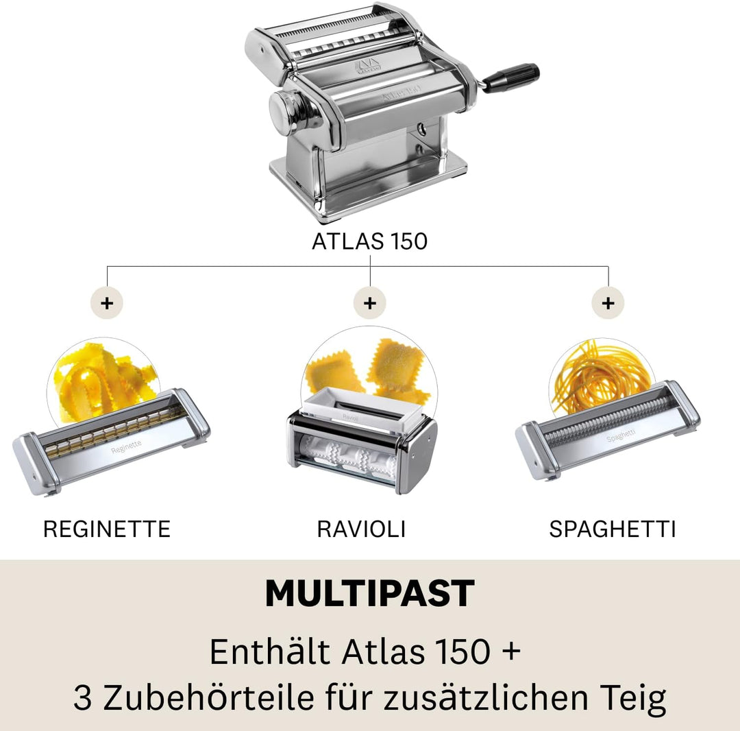 Nudelmaschine Marcato Multipast (1er Pack), Nudelmaschine, single