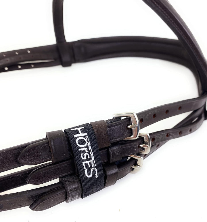Horses Leder Trensezaun Snaffle Braun Full, Braun Full
