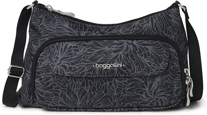 Baggallini Everyday Umhängetasche Midnight Blossom, Midnight Blossom
