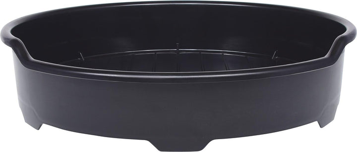 KS Tools 150.9209 Polyethylen-Fasstrichter mit Sieb, 30 l, Schwarz