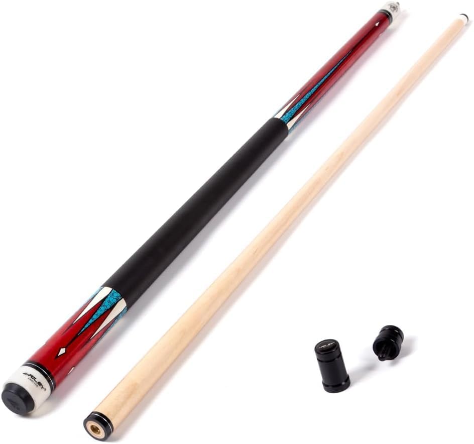 Riley Centurion American Billardqueue mit Kunstledergriff, 147 cm, 13 mm Spitze (P4C) P4C mit Koffer