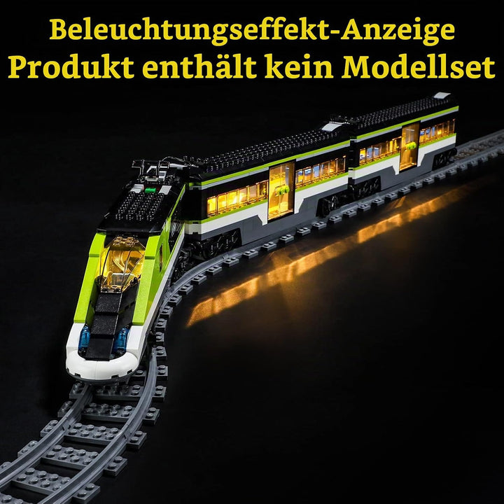 GEAMENT LED Licht-Set Kompatibel mit Lego Personen-Schnellzug (Express Passenger Train) - Beleuchtun