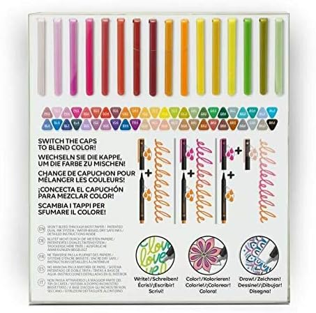 Chameleon Fineliners Brillantfarben – 48 Stück Glänzend, Glänzend