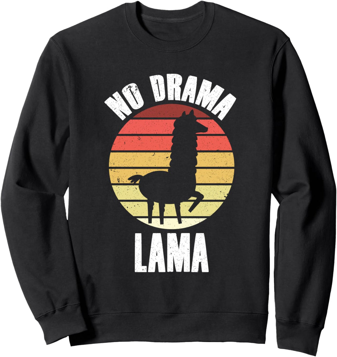 Lama Llama Alpaka - No Drama Lama Sweatshirt