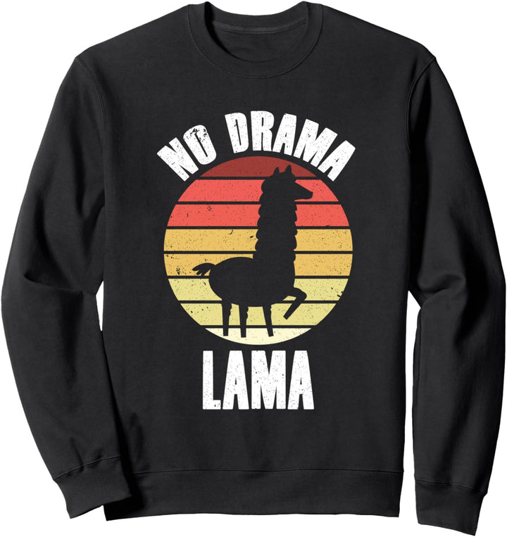 Lama Llama Alpaka - No Drama Lama Sweatshirt