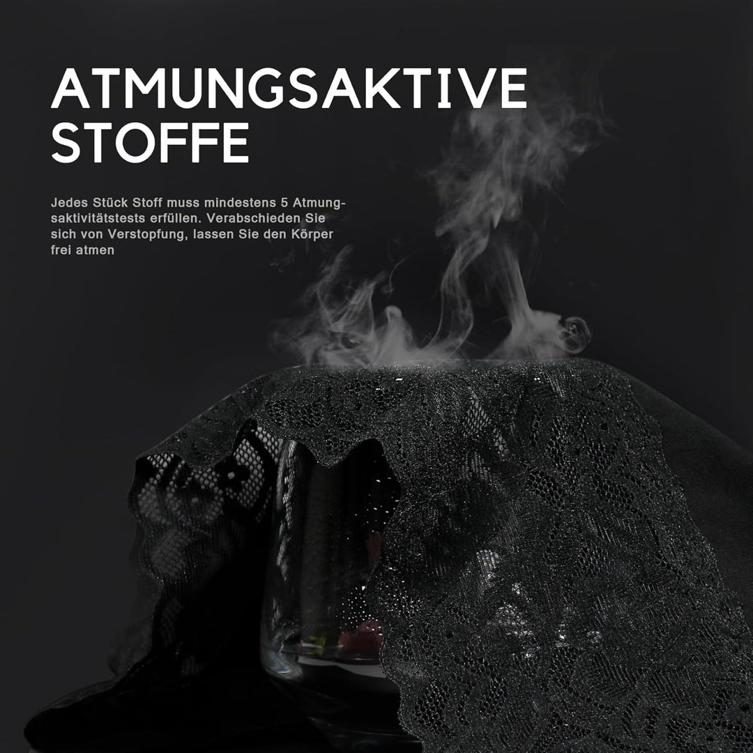 Wealurre Unterhosen Damen, Unterwäsche Frauen Baumwolle Hohe Taille Slip Damen Unterwäsche Spitze 5e