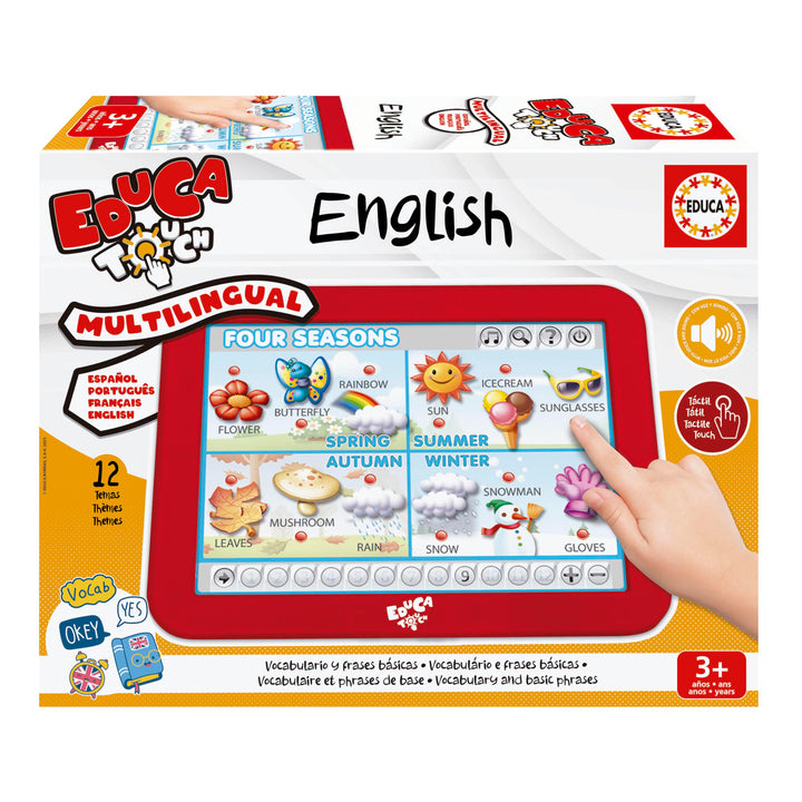 Educa Touch Junior Lernspiel für Kinder, Mehrfarbig (15438) Englisch, Englisch