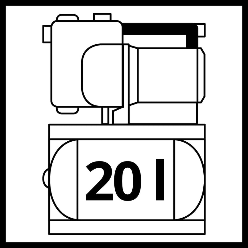 Einhell Hauswasserwerk GE-WW 1246 N FS (1.200 Watt, 4600 L/h max. Fördermenge, Flow-Sensor inkl. LED