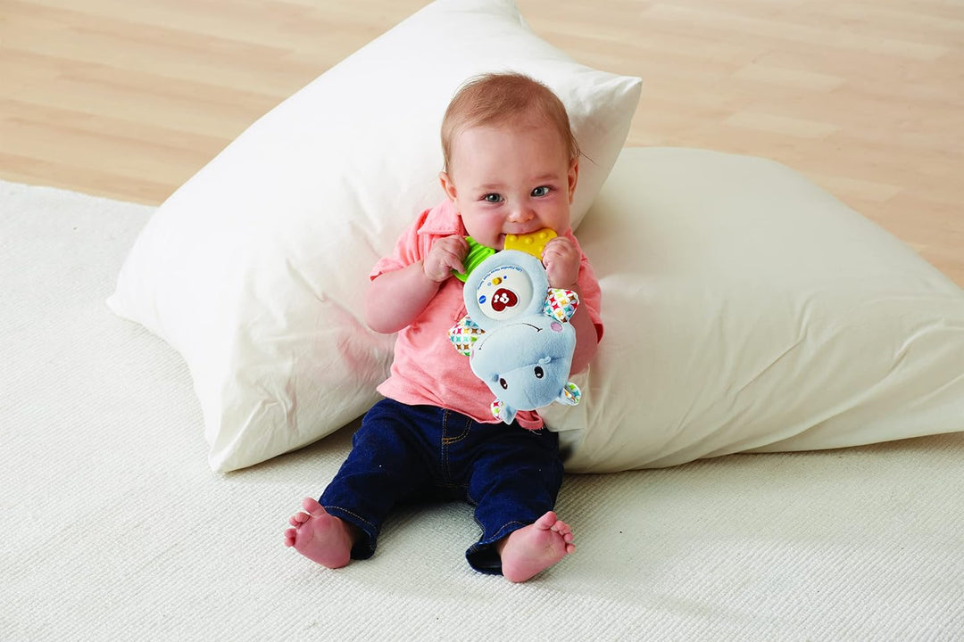 Vtech 1.276.357,6 cm Little Friendlies Happy Hippo Beissring Spielzeug blau, blau