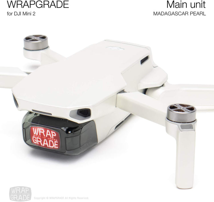 Wrapgrade Skin Sticker Set Kompatibel mit DJI Mini 2 (Madagascar Pearl)