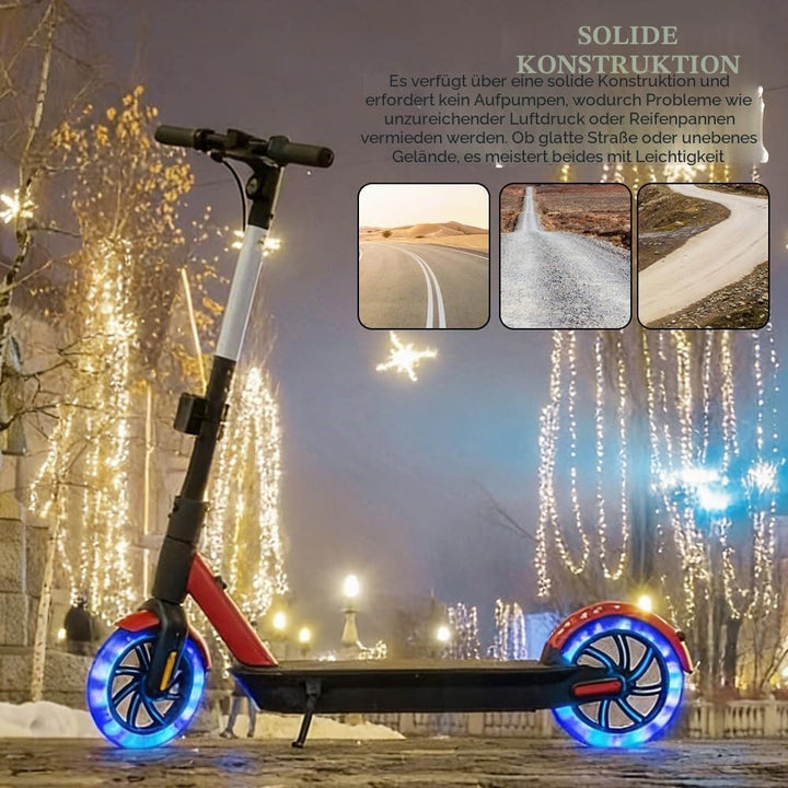 2 Stück 200mm Ersatzräder, Scooter Rollen, Anti-Rutsch Roller Räder, City ScooterRollen für Roller u