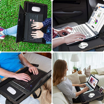 Laptopkissen für Bett mit Kissen，Laptop Unterlage Zubehör Couch mit Mausunterlage and Handgelenkaufl