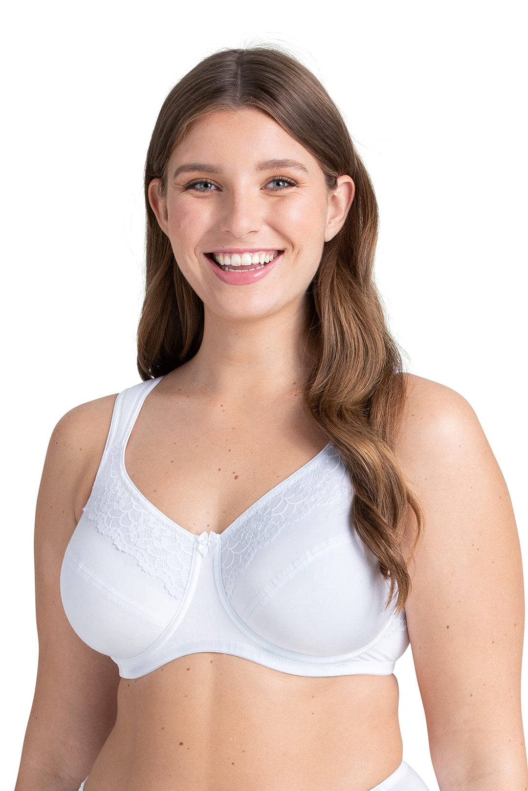 Miss Mary of Sweden Minimizer Bügel-BH Cotton Now Flatcup 75D Weiss, 75D Weiss