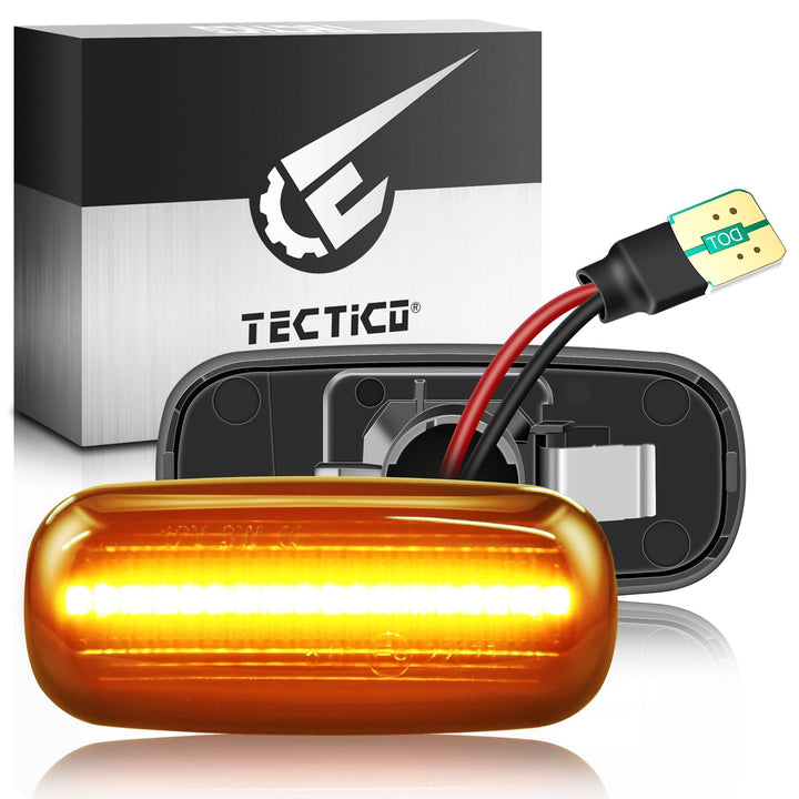 TECTICO Seitenblinker Seitenmarkierungsleuchter Lichtblinker Blinker Kompatibel mit Audi A3 S3 8L 20