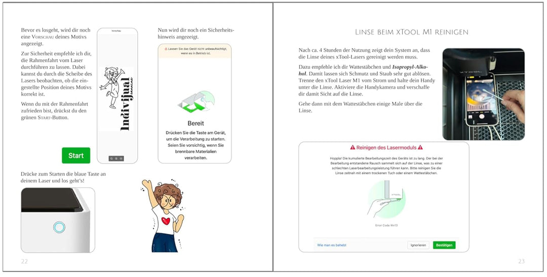 24 tolle Ideen mit dem xTool M1 Lasercutter: Mit detaillierten Schritt-für-Schritt-Anleitungen, Grun