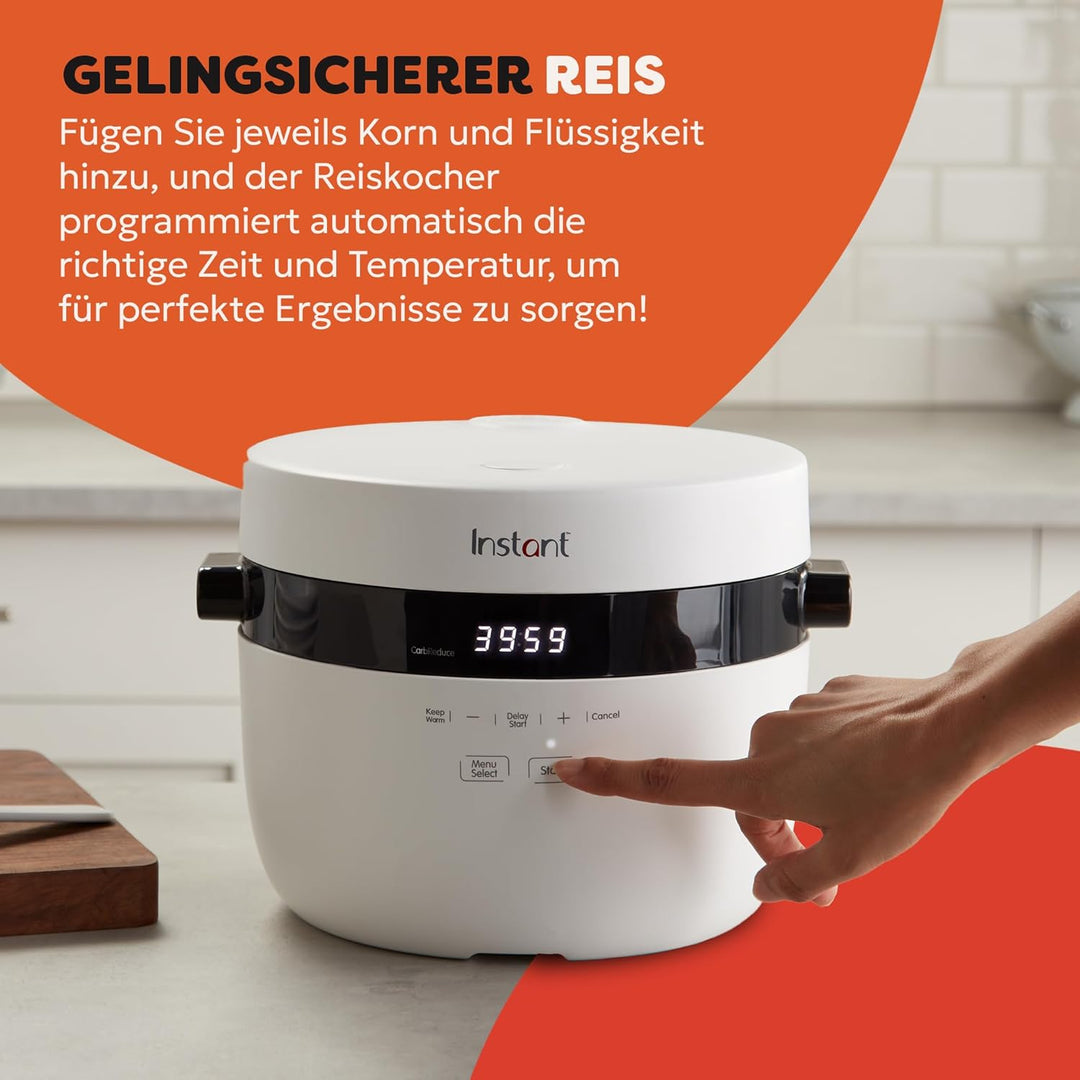Instant Reiskocher und Dampfgarer - Automatischer, vielseitiger Reiskocher, Dampfgarer und Sauté-Pfa