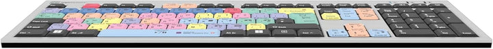 LogicKeyboard LKB-PPROCC-AJPU-UK Adobe Premiere Pro CC PC Slim Tastatur Silber