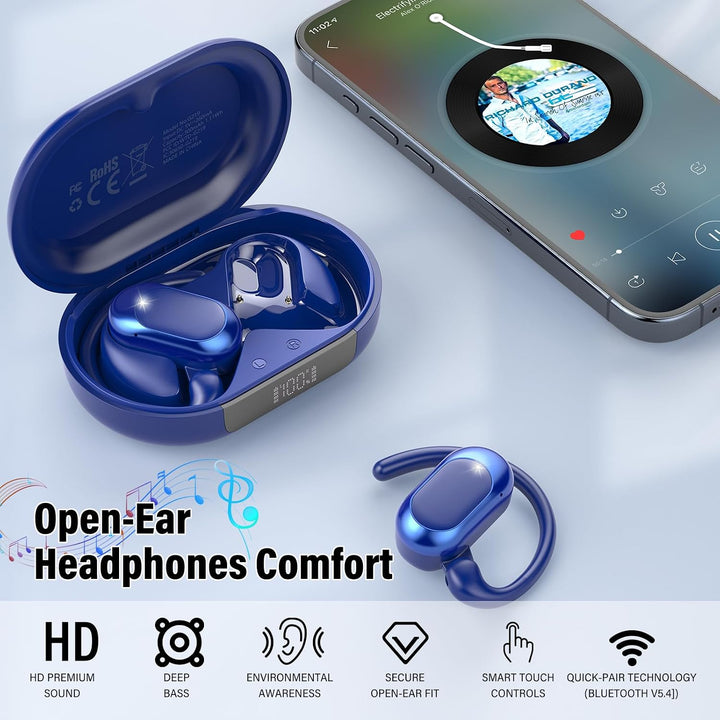 STECEi KI Übersetzer Kopfhörer, 3-in-1Bluetooth 5.4 Echtzeit Sprachübersetzer Kopfhörer Open Ear164