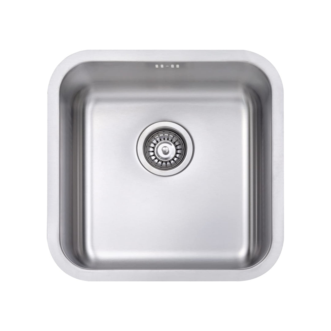 JASSFERRY Küchenspüle 1 Becken Unterbau-Küchenspüle, Unterbauspüle aus Edelstahl Abfluss Rohrsatz, A