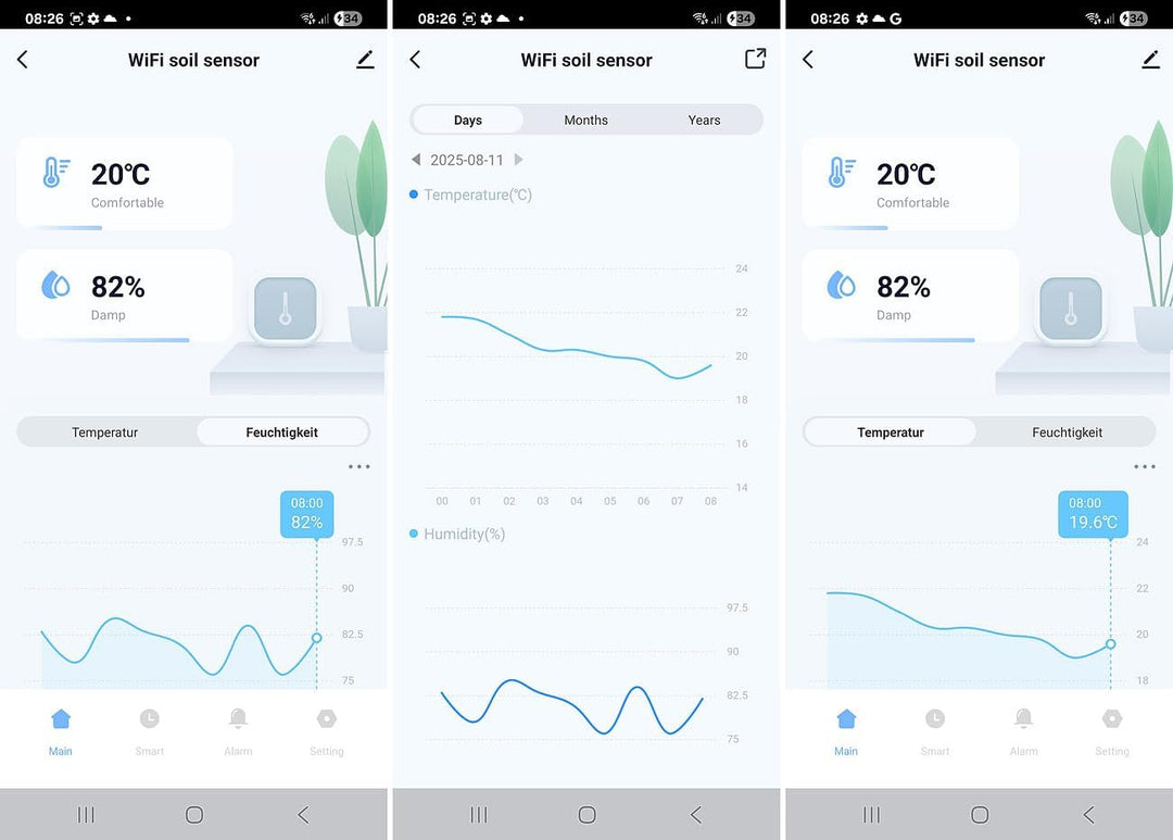 Royal Gardineer Smart Home Bewässerungen: 4er-Set WLAN-Bewässerungscomputer mit Bodensensor (Bewässe