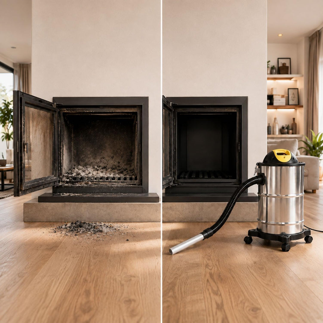 Syntrox 2 in 1 Edelstahl Aschesauger + Staubsauger Titana, Leicht und handlich, 4 Laufrollen, 1600 W