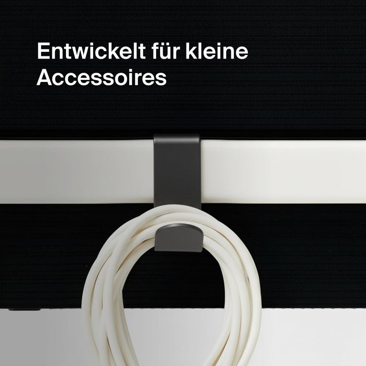 Pedestal Hook Mount | Praktische Halterung für Kabel, Kopfhörer, Kleine Lautsprecher hinten TV-Möbel