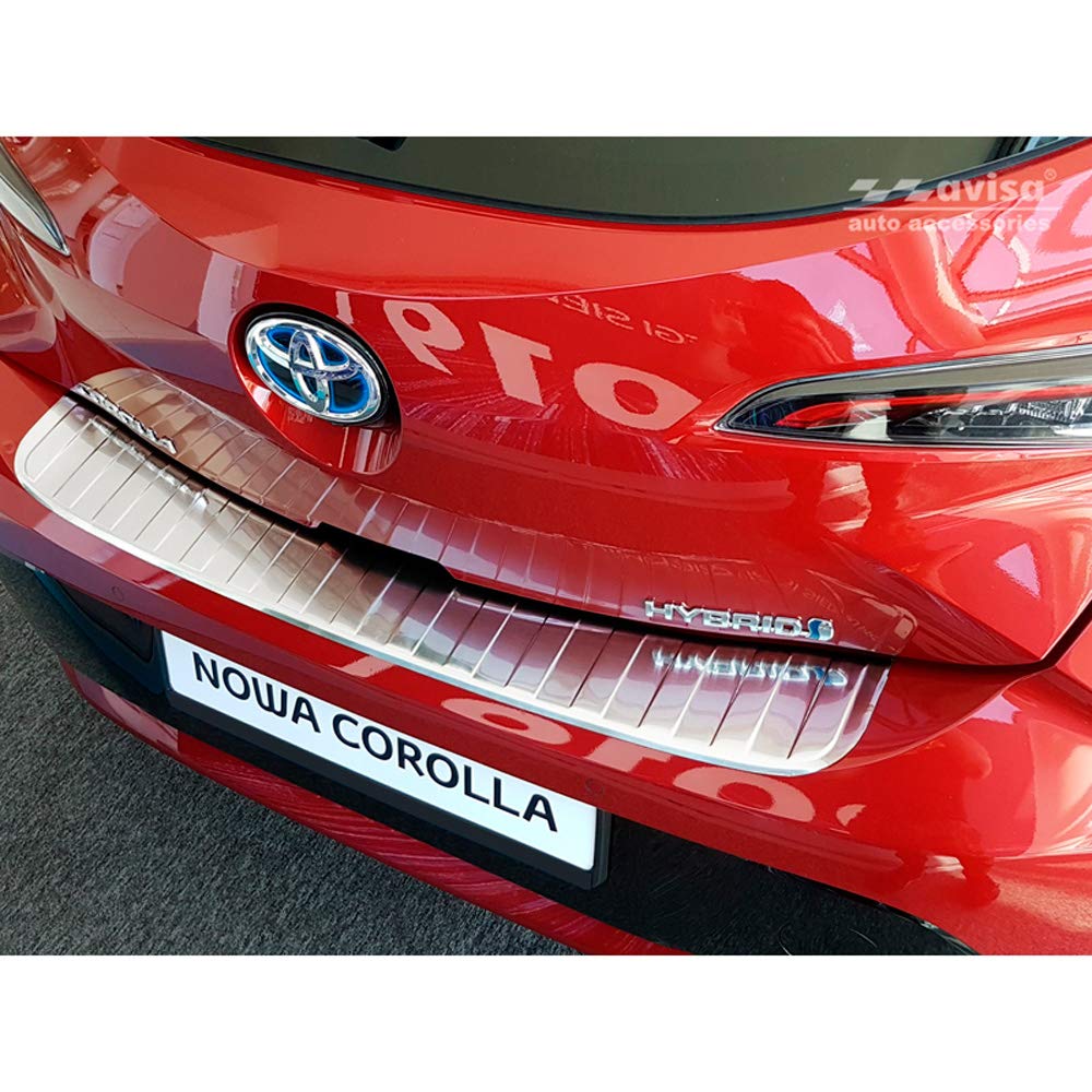 Avisa Edelstahl Heckstossstangenschutz kompatibel mit Toyota Corolla XII HB 2019- (inkl. GR-Sport) '