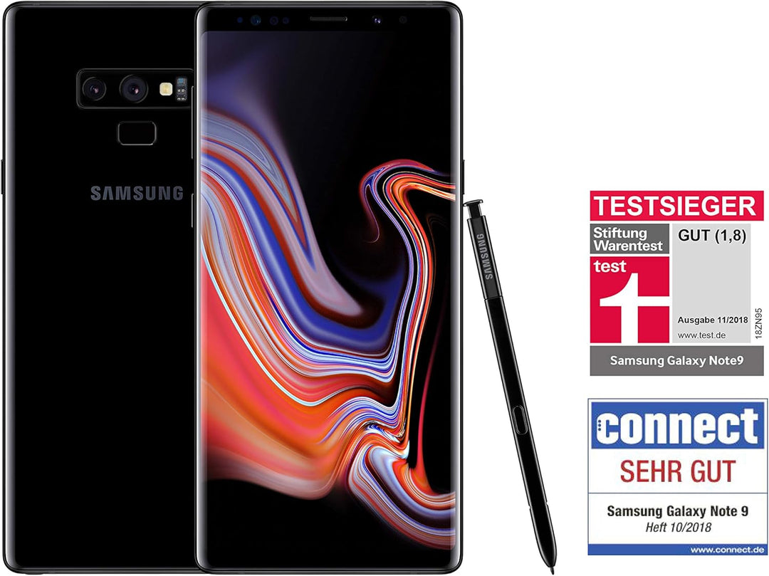 Samsung Galaxy Note 9 Smartphone (128GB, Dual SIM) - Deutsche Version Midnight Schwarz 128 GB, Midni