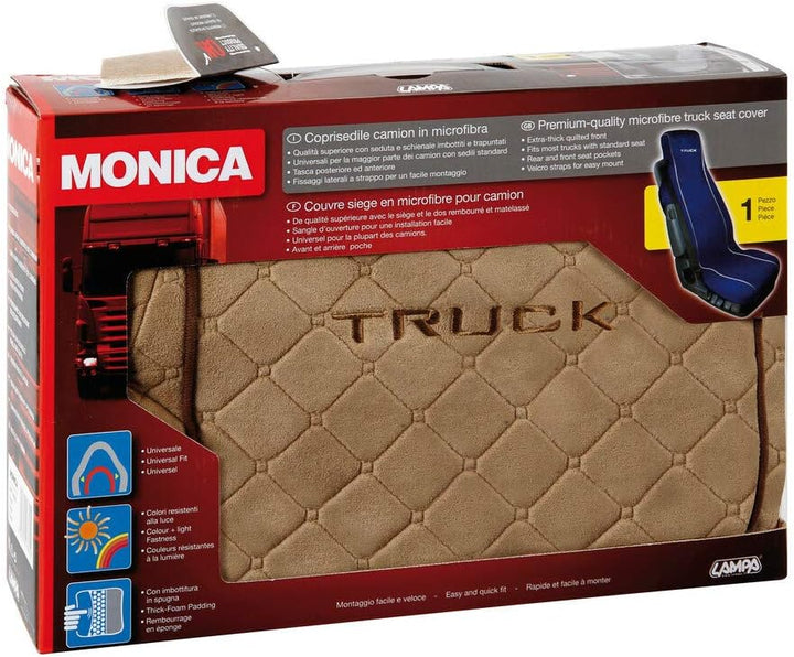 Lampa Monica LKW Sitzbezug aus Mikrofaser in beige beige Single, beige Single