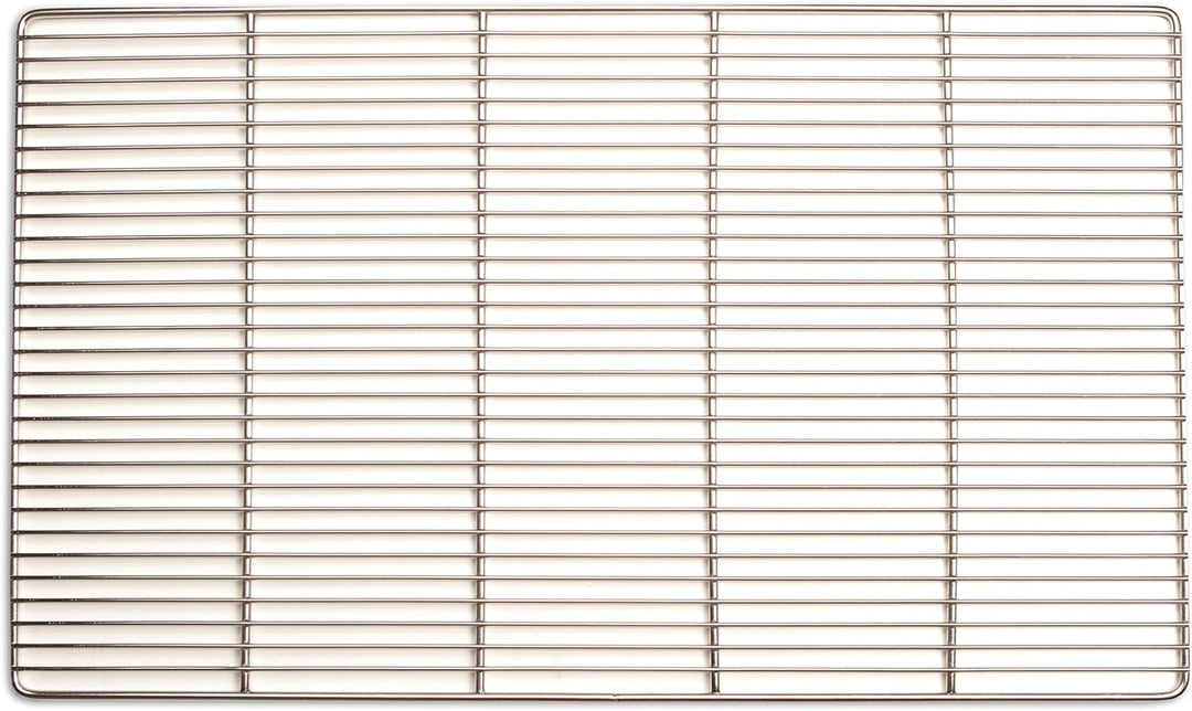 Edelstahl-Grillrost mit abnehmbaren Handgriffen 67 x 40 cm