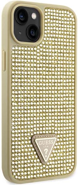 Guess GUHCP14MHDGTPD Hülle für iPhone 14 Plus 6.7" golden hardcase Rhinestone Triangle