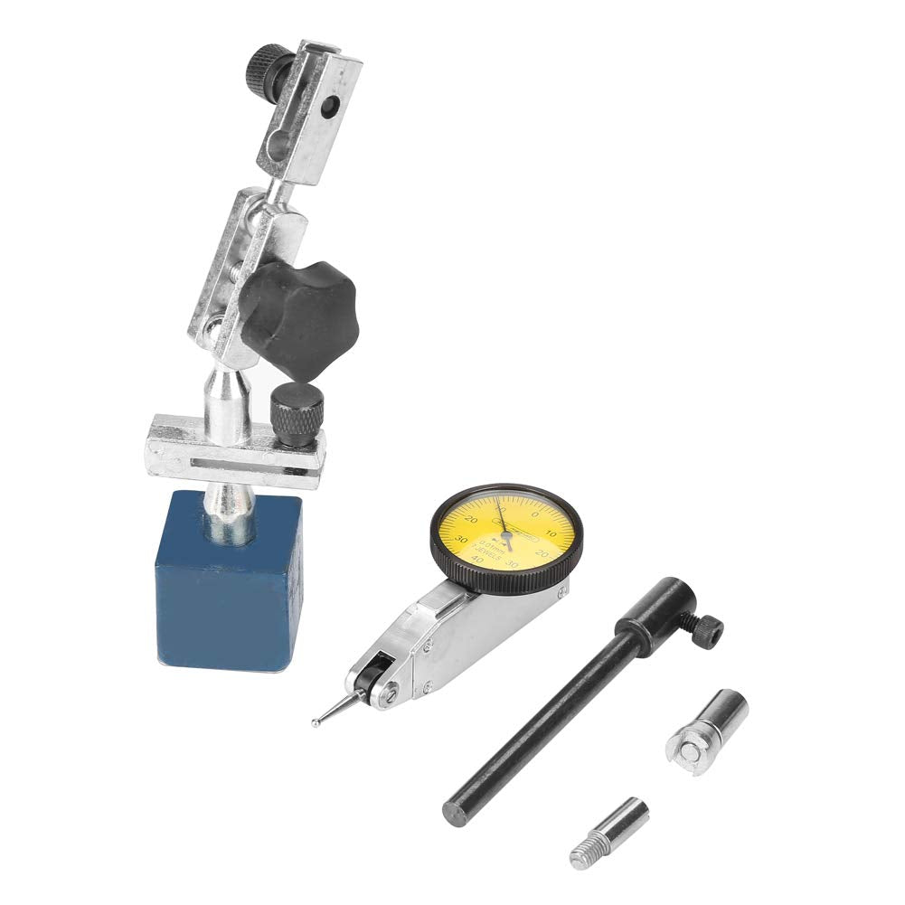 Mechanische Messuhr, Magnetstativ Messstativ Standard Messuhr mit Zifferblatt 0-0,8 mm Messbereich 0