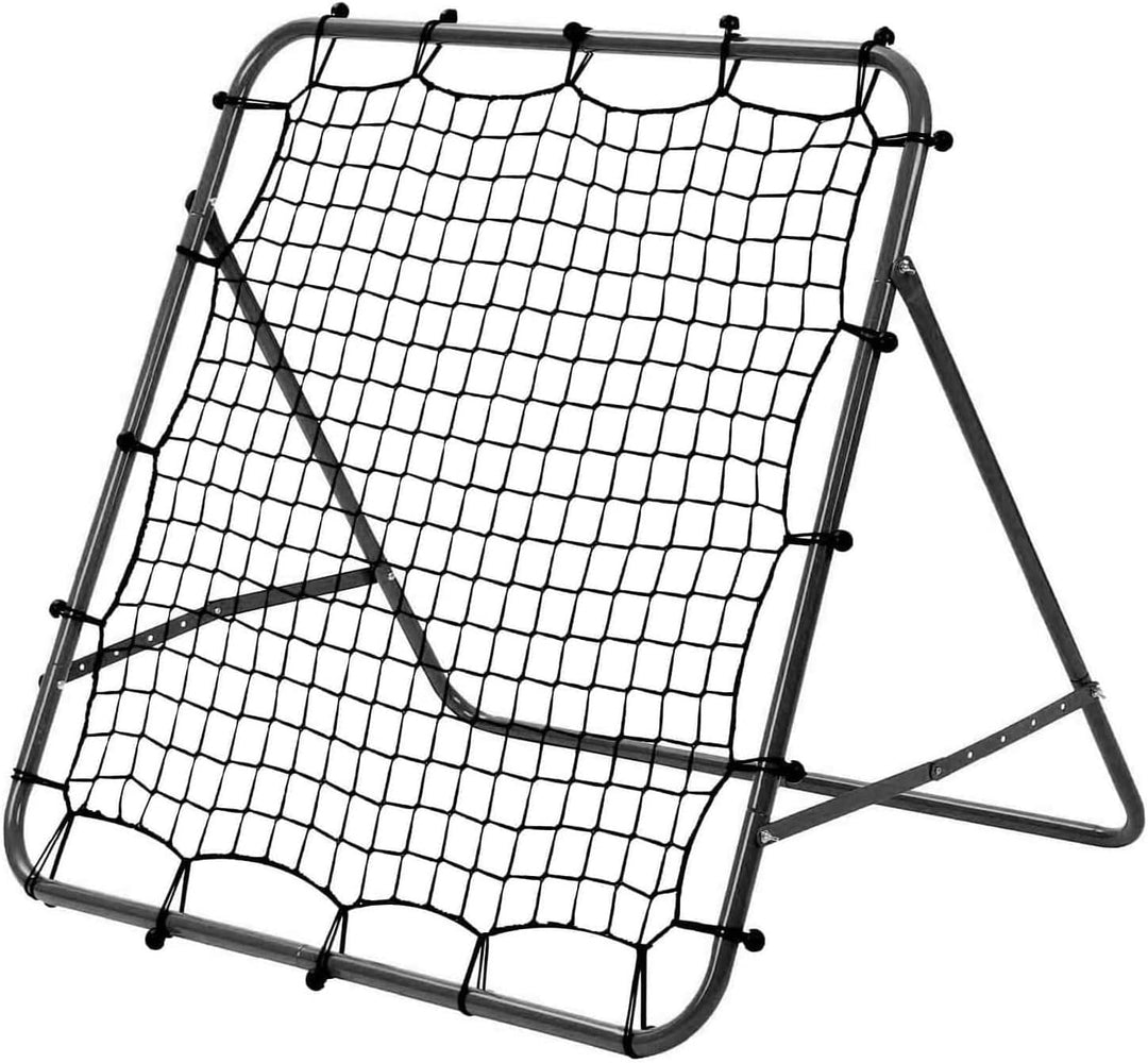 100×100cm Fussball Rebound Netz - Verstellbare 5-Winkel Faltbare & tragbare Rückprallwand, Stabiler