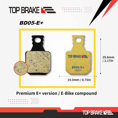 Top Brake Scheibenbremsbeläge Fahrrad für MAGURA MT5/ MT7/ MT5E/MT7 PRO/MT Trail Front
