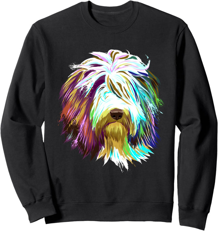 Splash Hund Bearded Collie Sweatshirt