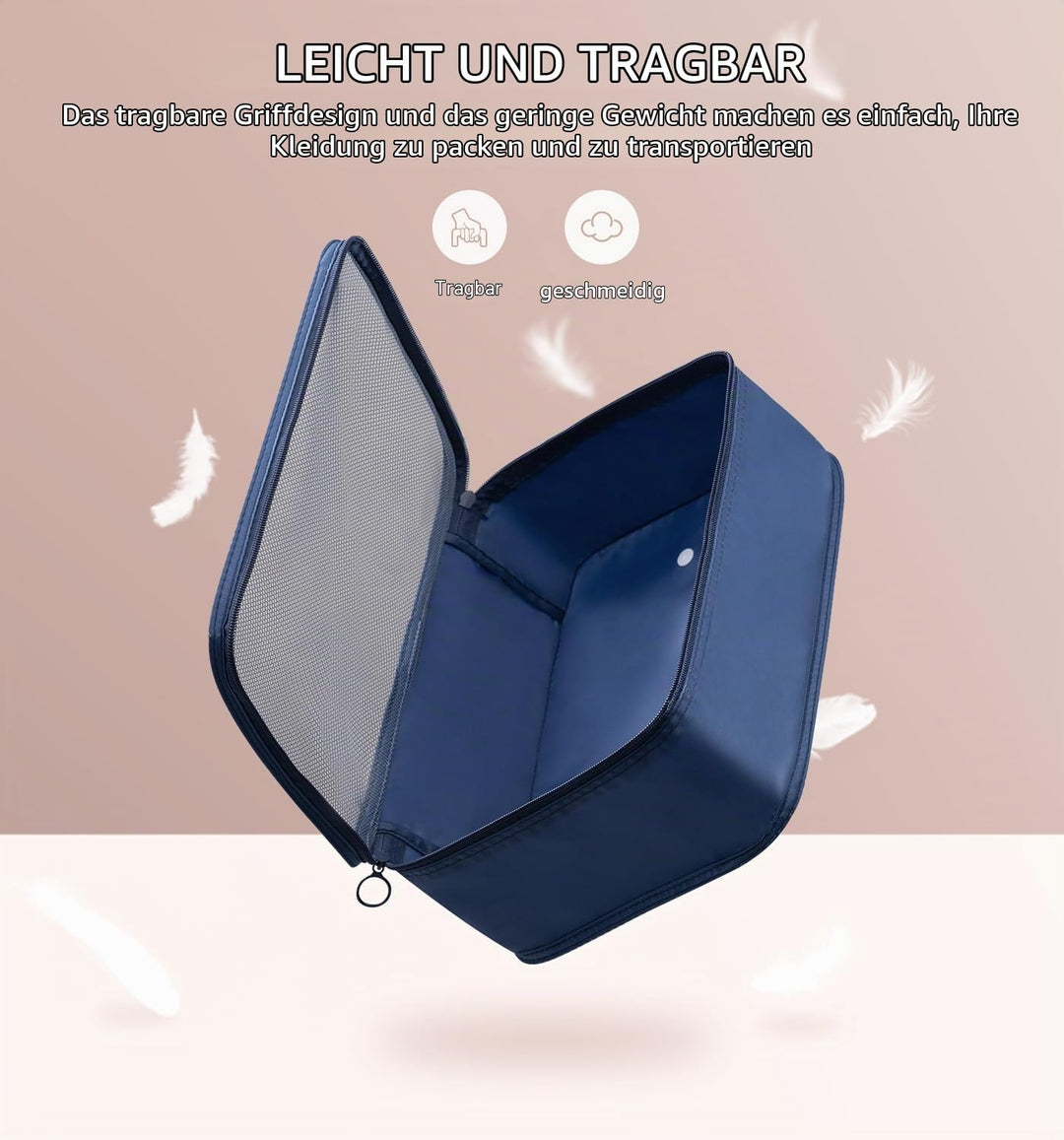 Meowoo 8-teilig Koffer Organizer Set, Packing Cubes, Packwürfel für Urlaub &amp; Business, Reise Organiz