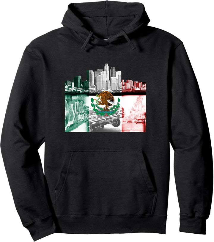 LA Lowrider Cholo Mexikanische Flagge Osten Los Angeles Pullover Hoodie