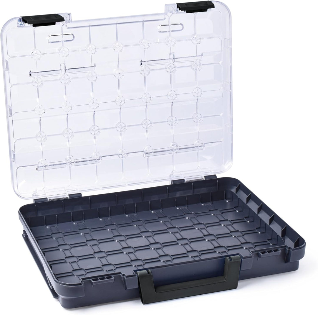 Sortimentskasten transparent mit Klappgriff | Bosch Sortimo T-BOXX 320 anthrazit 3er Set | Sortierbo