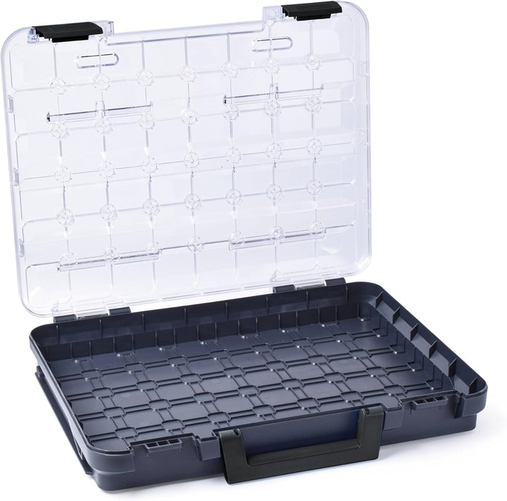 Sortimentskasten transparent mit Klappgriff | Bosch Sortimo T-BOXX 320 anthrazit 3er Set | Sortierbo