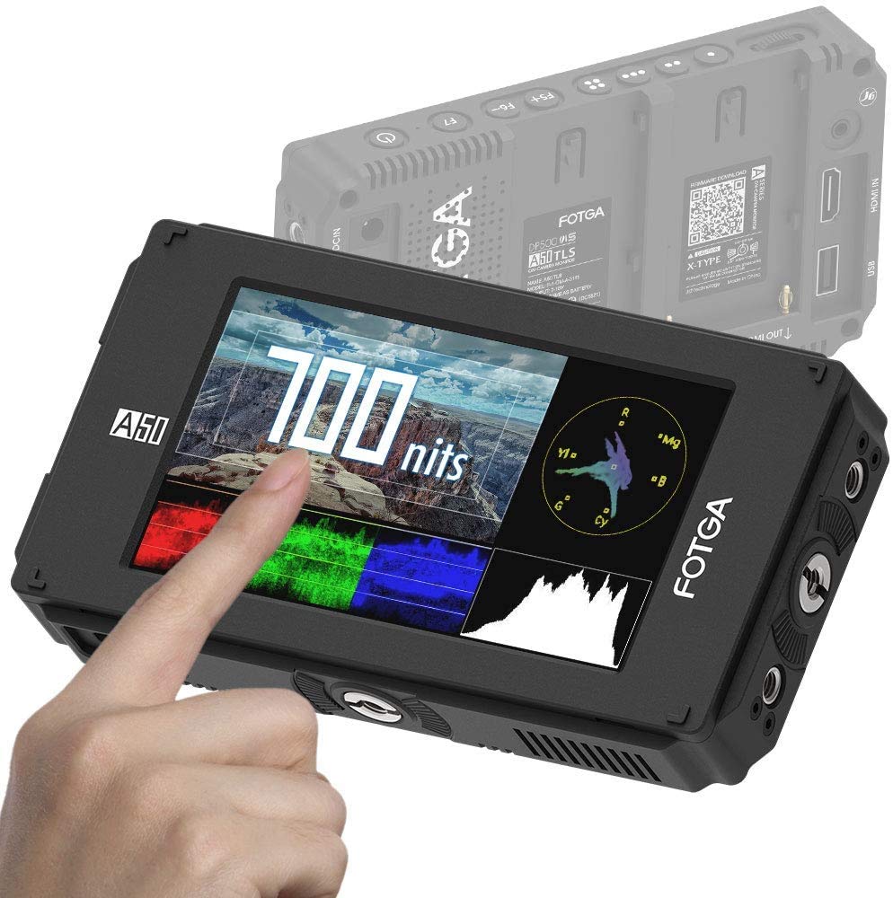 Fotga DP500IIIS A50TLS 5-Zoll FHD Video Camera Field Monitor Touchscreen Feldmonitor, 3D-LUT, 3G SDI