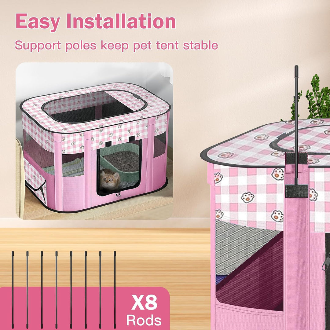 Welpenlaufstall Tierlaufstall, Faltbarer Haustierzaun, Welpenauslauf Rechteckiges Zelt, Welpenlaufst