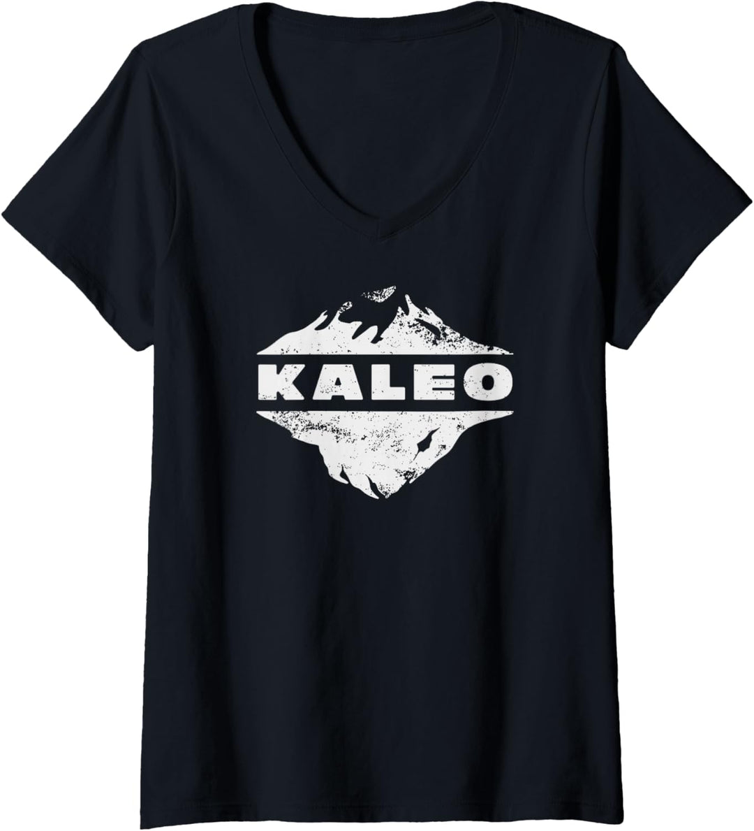 Kaleo Glacier Logo T-Shirt mit V-Ausschnitt