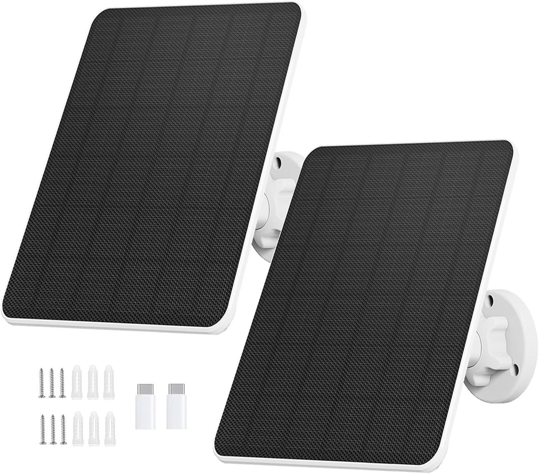 Solarpanel für Überwachungskamera,6W Solarmodul für Sicherheitskamera,Kamera Outdoor,Türklingel und